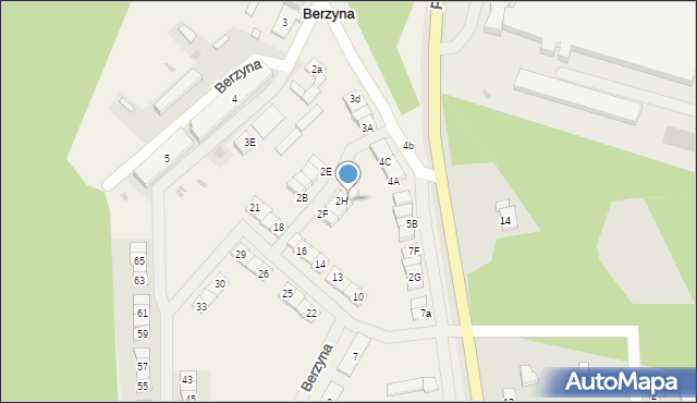 Berzyna, Berzyna, 5C, mapa Berzyna