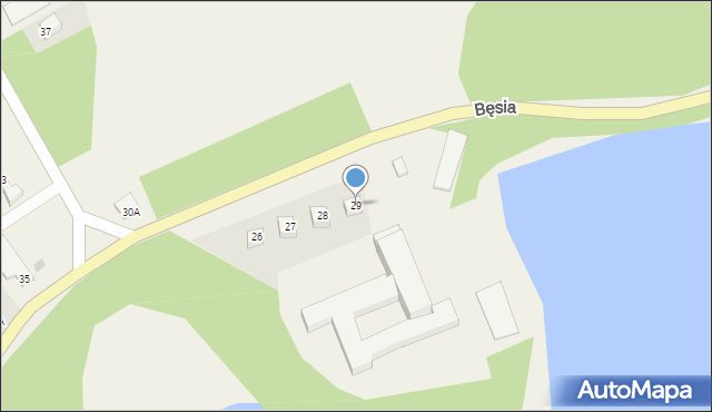 Bęsia, Bęsia, 29, mapa Bęsia