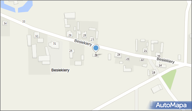 Besiekiery, Besiekiery, 26, mapa Besiekiery