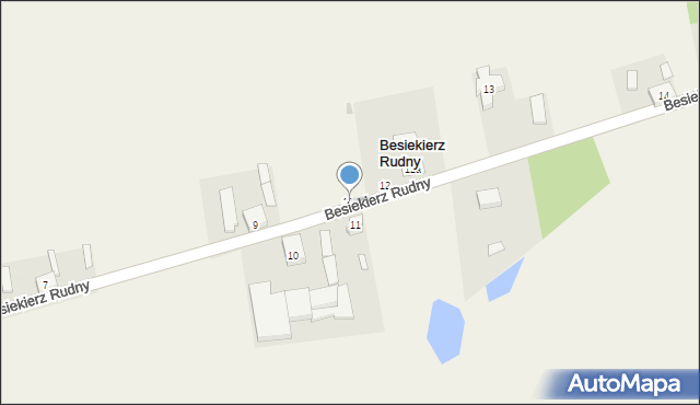 Besiekierz Rudny, Besiekierz Rudny, 11a, mapa Besiekierz Rudny