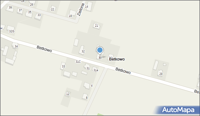 Betkowo, Betkowo, 30, mapa Betkowo