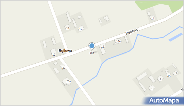 Bętlewo, Bętlewo, 16b, mapa Bętlewo