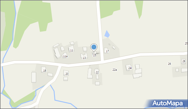 Bezmiechowa Górna, Bezmiechowa Górna, 15A, mapa Bezmiechowa Górna