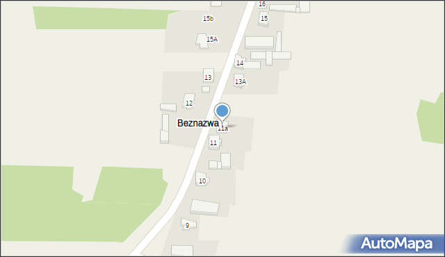 Beznazwa, Beznazwa, 11a, mapa Beznazwa