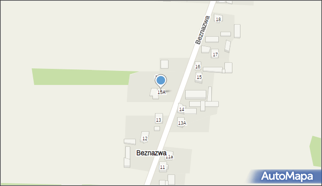 Beznazwa, Beznazwa, 15A, mapa Beznazwa