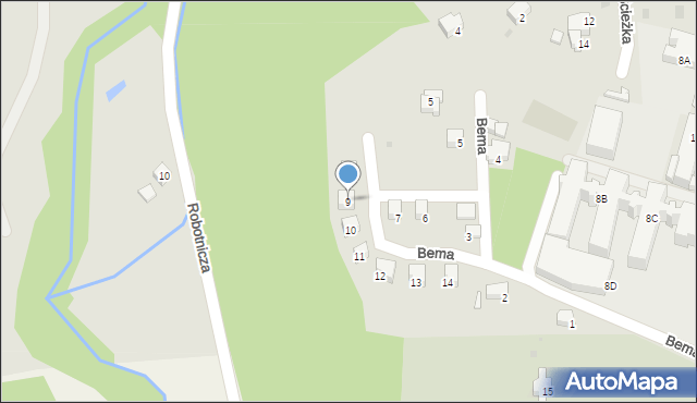 Bolków, Bema Józefa, gen., 9, mapa Bolków