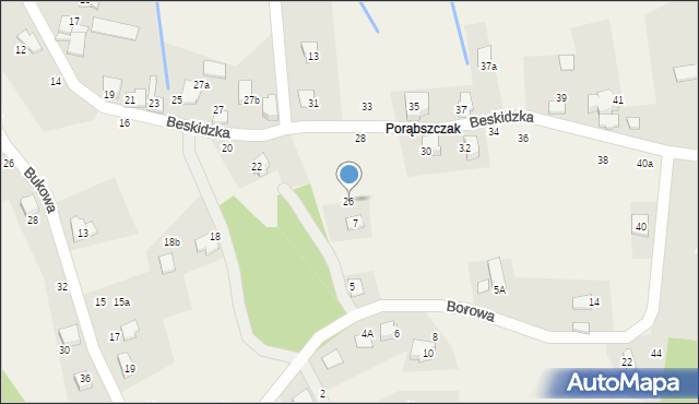 Czaniec, Beskidzka, 26, mapa Czaniec