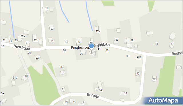 Czaniec, Beskidzka, 32, mapa Czaniec