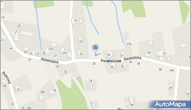 Czaniec, Beskidzka, 33, mapa Czaniec