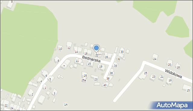 Czarnków, Bednarska, 22, mapa Czarnków