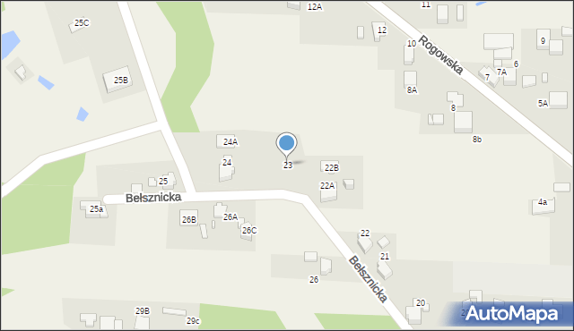 Czyżowice, Bełsznicka, 23, mapa Czyżowice