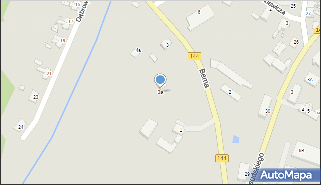 Dobra, Bema Józefa, gen., 3a, mapa Dobra
