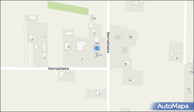 Dys, Bernatówka, 29, mapa Dys