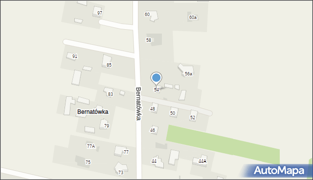 Dys, Bernatówka, 54, mapa Dys