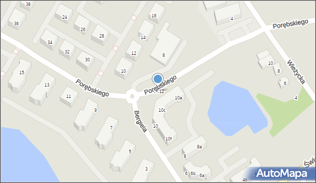 Gdańsk, Bergiela Konstantego, 10b/12, mapa Gdańska