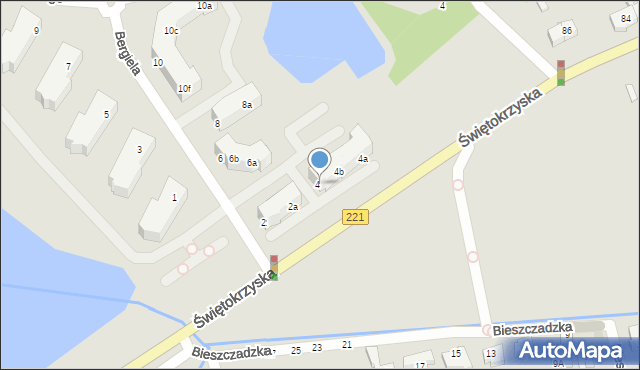 Gdańsk, Bergiela Konstantego, 4c, mapa Gdańska