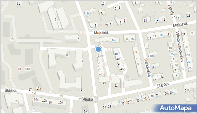 Gdańsk, Beniowskiego Maurycego, 2D, mapa Gdańska