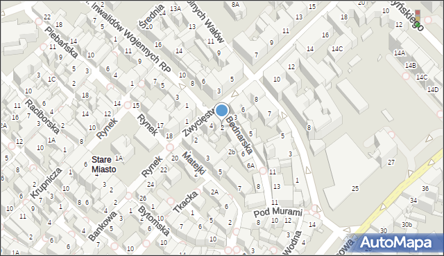 Gliwice, Bednarska, 2, mapa Gliwic