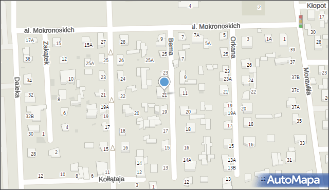 Grodzisk Mazowiecki, Bema Józefa, gen., 21, mapa Grodzisk Mazowiecki