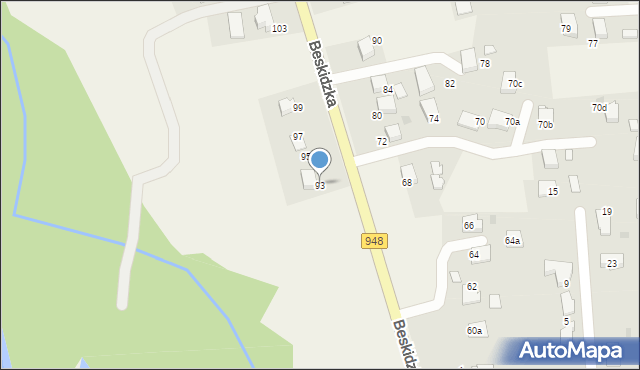 Grojec, Beskidzka, 93, mapa Grojec