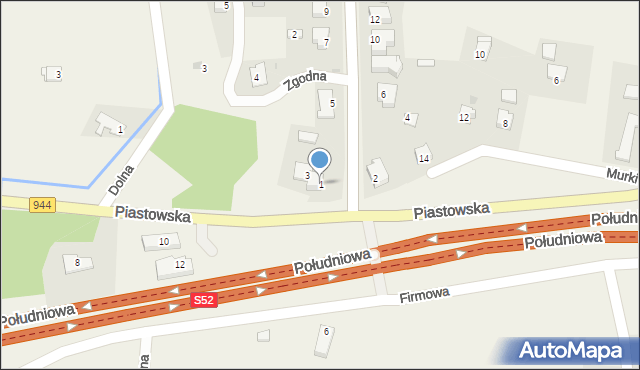 Gumna, Beskidzka, 1, mapa Gumna