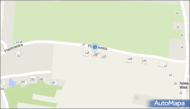 Jadowniki, Bernackiego Karola, 14E, mapa Jadowniki