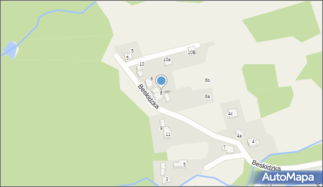 Kobiernice, Beskidzka, 6, mapa Kobiernice