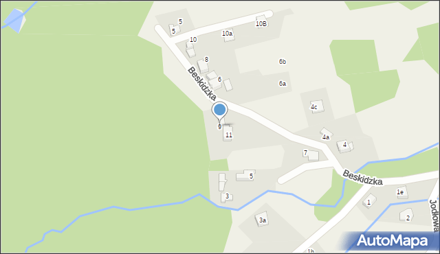 Kobiernice, Beskidzka, 9, mapa Kobiernice