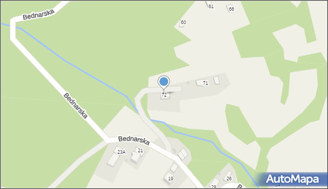 Kocierz Moszczanicki, Bednarska, 72, mapa Kocierz Moszczanicki