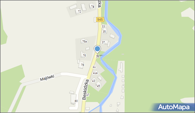 Korbielów, Beskidzka, 39, mapa Korbielów