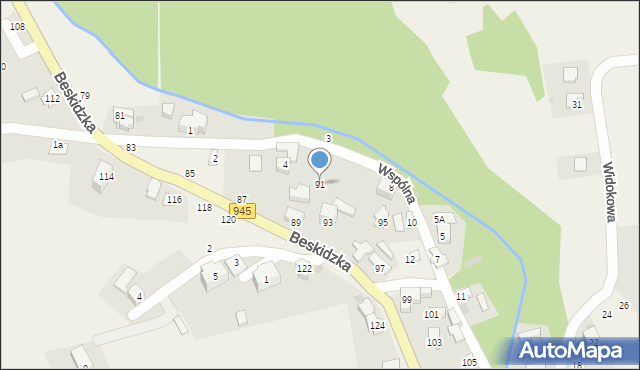 Korbielów, Beskidzka, 91, mapa Korbielów