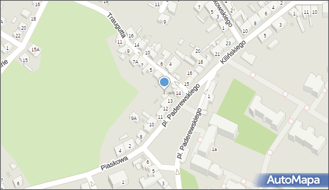 Kościan, Bernardyńska, 31a, mapa Kościan