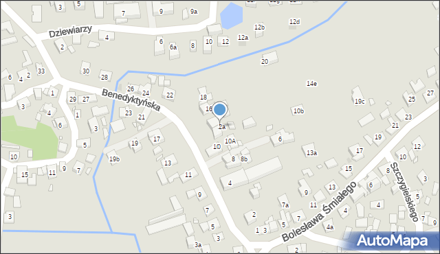 Kraków, Benedyktyńska, 12a, mapa Krakowa