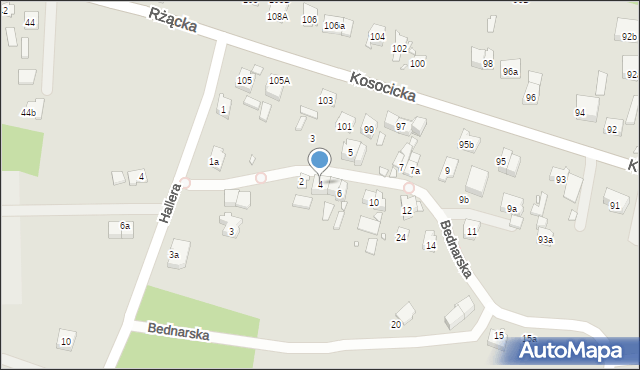 Kraków, Bednarska, 4, mapa Krakowa