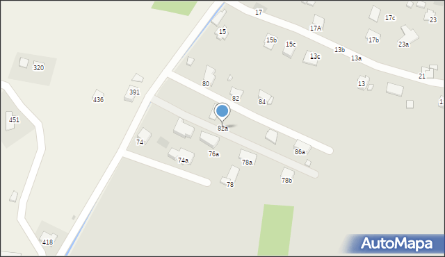 Krosno, Bema Józefa, gen., 82a, mapa Krosna