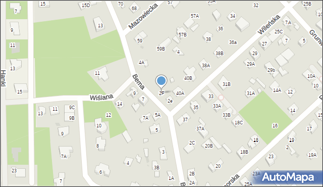 Legionowo, Bema Józefa, gen., 2F, mapa Legionowo