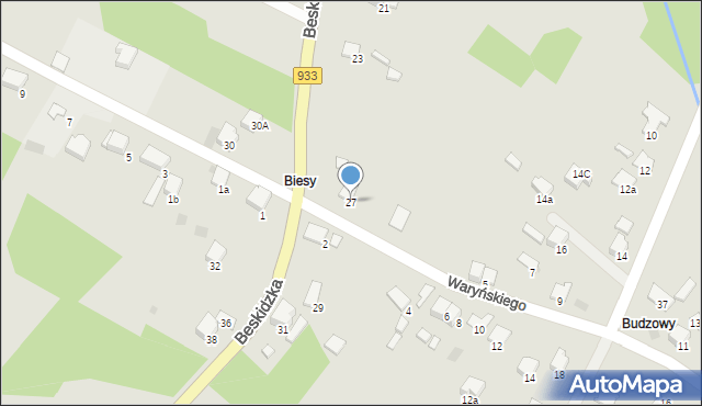 Libiąż, Beskidzka, 27, mapa Libiąż