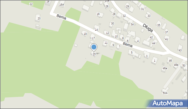 Mysłowice, Bema Józefa, gen., 13, mapa Mysłowice