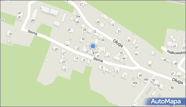 Mysłowice, Bema Józefa, gen., 8, mapa Mysłowice