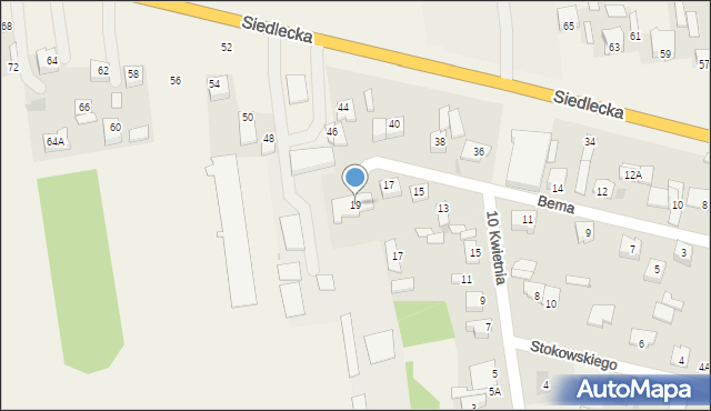 Nowe Iganie, Bema Józefa, gen., 19, mapa Nowe Iganie