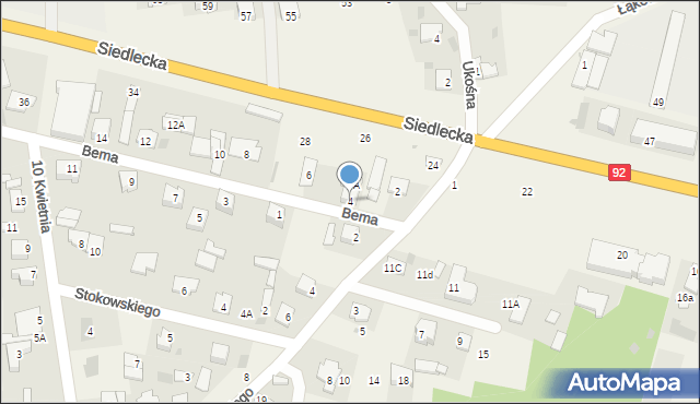 Nowe Iganie, Bema Józefa, gen., 4, mapa Nowe Iganie