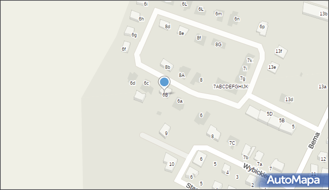 Nowogard, Bema Józefa, gen., 6B, mapa Nowogard