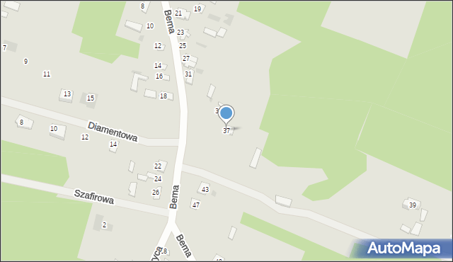 Ostrów Mazowiecka, Bema Józefa, gen., 37, mapa Ostrów Mazowiecka