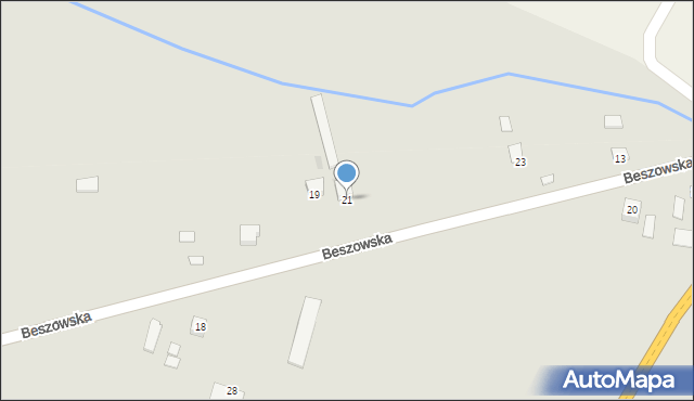 Pacanów, Beszowska, 21, mapa Pacanów