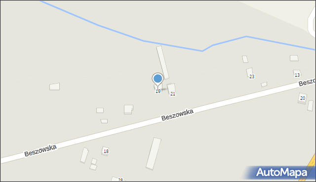 Pacanów, Beszowska, 21a, mapa Pacanów