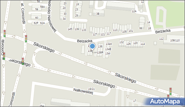 Piotrków Trybunalski, Belzacka, 138G, mapa Piotrków Trybunalski