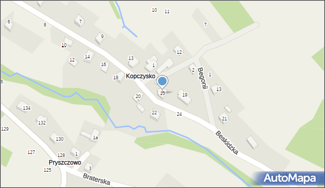 Porąbka, Beskidzka, 15, mapa Porąbka