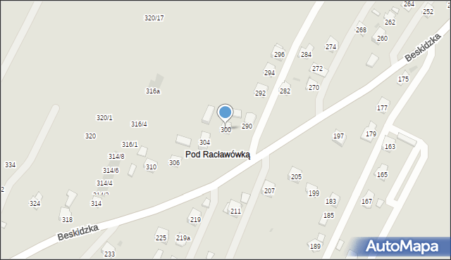 Rzeszów, Beskidzka, 300, mapa Rzeszów