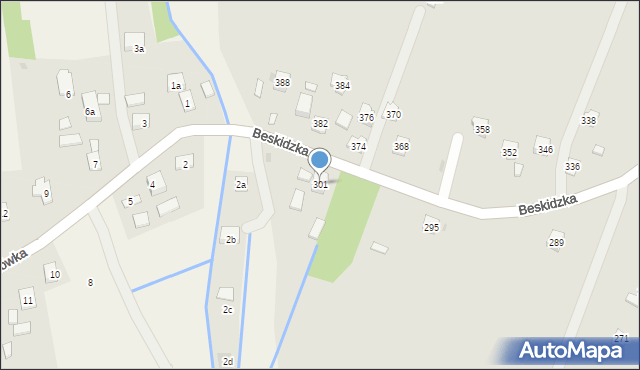 Rzeszów, Beskidzka, 301, mapa Rzeszów