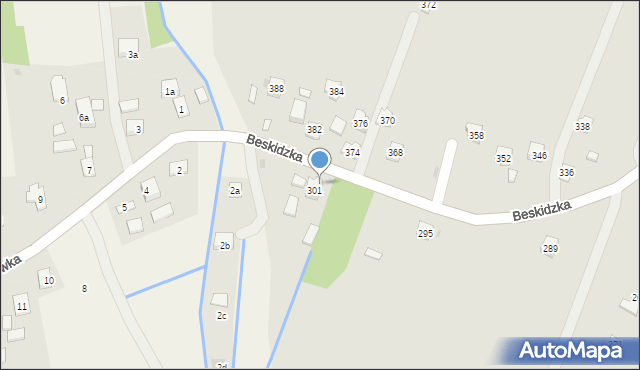 Rzeszów, Beskidzka, 303, mapa Rzeszów